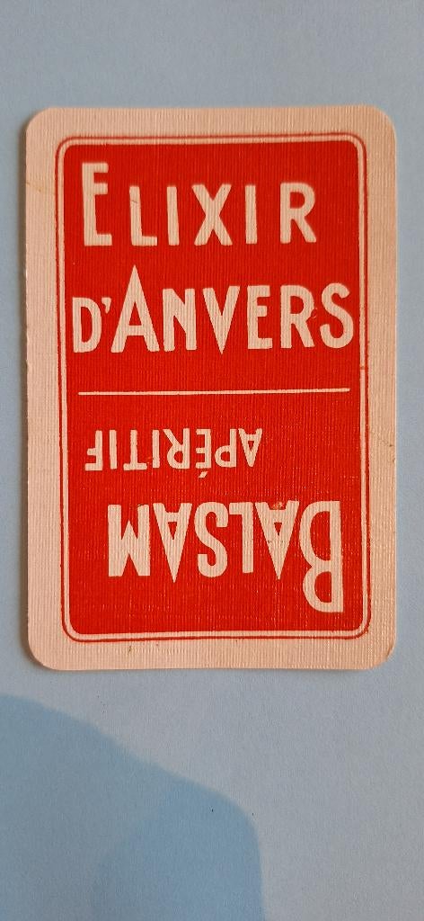 Carte à jouer Antwerp_Elixir Anvers Balsam_rood_139, Enlèvement ou Envoi, Utilisé, Carte(s) à jouer