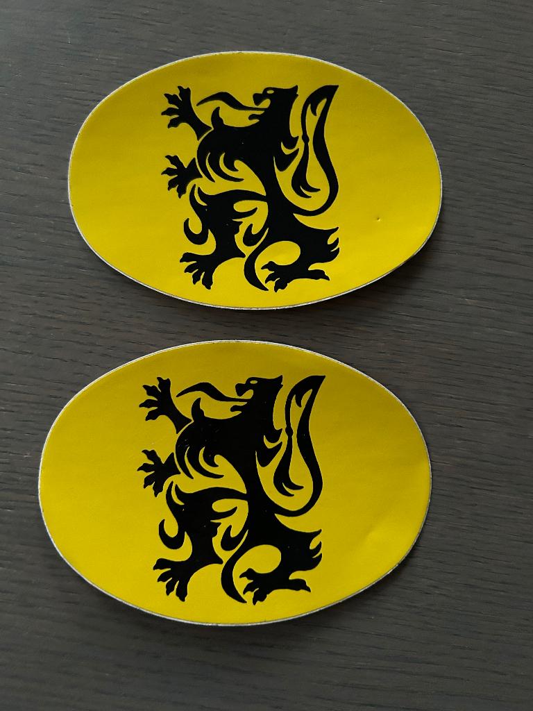 zelfklever van de voormaile VolksUnie VU Kluisbergen - 1980, Verzamelen, Ophalen, Zo goed als nieuw, Bedrijf of Vereniging