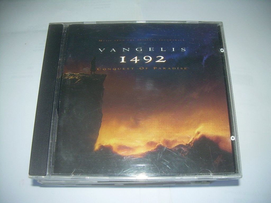 CD - VANGELIS - 1492, Soundtrack, Ophalen of Verzenden, Zo goed als nieuw, Eerste persing