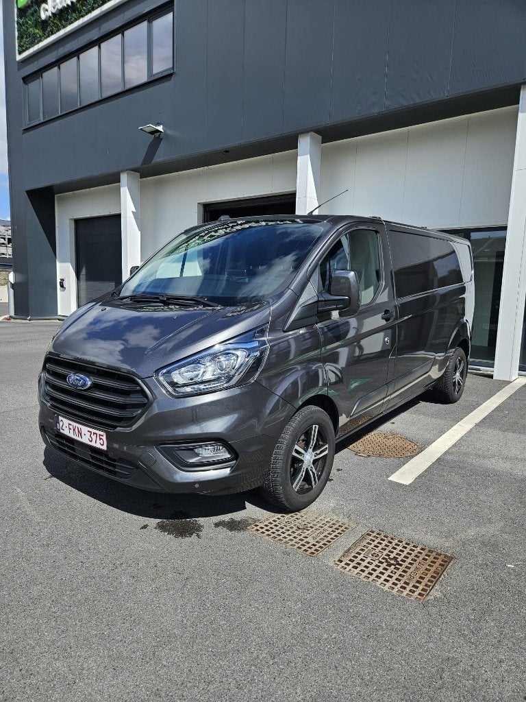 Ford Transit Custom 2021 (BTW verrekenbaar), Auto's, Ford, Automaat, Zwart, Bedrijf, Diesel