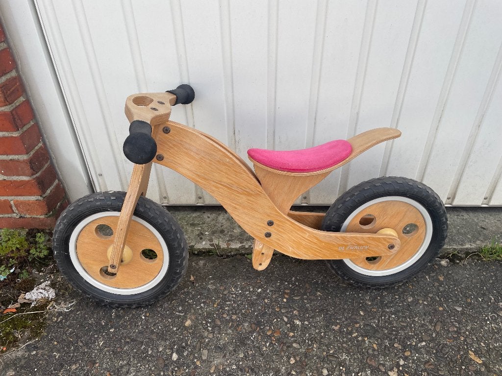 Houten loopfiets De Zwaluw, Enlèvement, Utilisé, Moins de 16 pouces, De Zwaluw