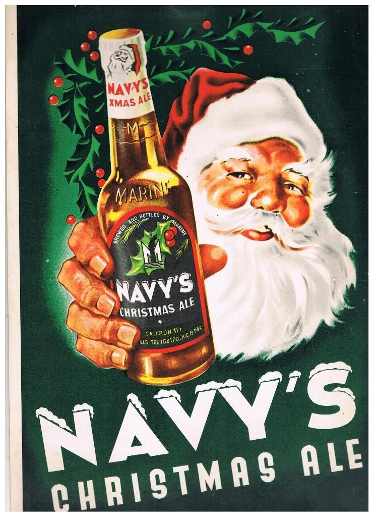 BIERMERKEN NAVY'S MARINE PANCARTE, Verzamelen, Verzenden, Nieuw, Reclamebord, Plaat of Schild