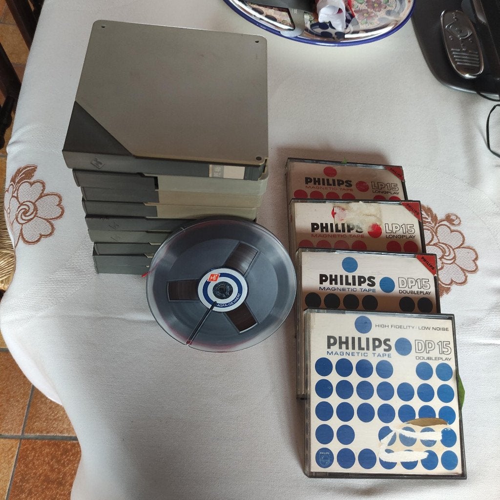 bandopnemer spoelen agfa en philips, Audio, Tv en Foto, Ophalen of Verzenden, Onderdeel, Met banden