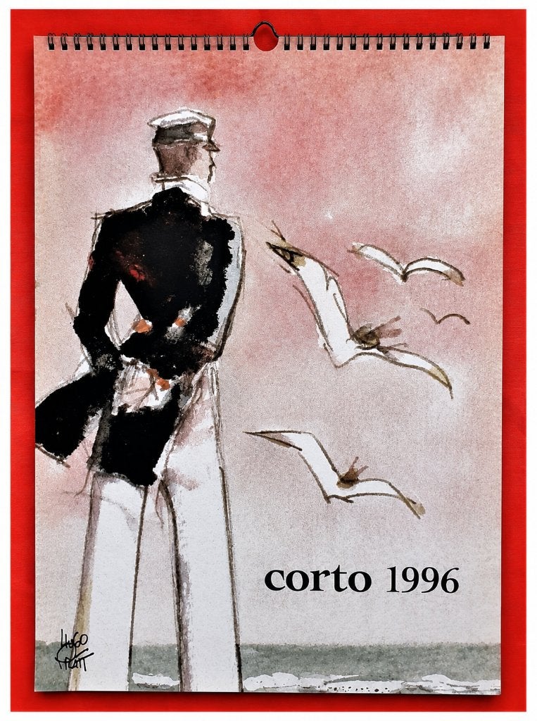 Corto Maltese ⚓ Calendrier 1996  ✅ Hugo Pratt, Collections, Personnages de BD, Enlèvement ou Envoi, Autres personnages, Comme neuf