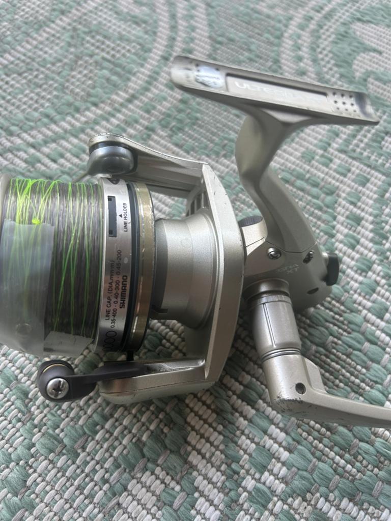 Te koop twee maal Shimano ultegra xt zeemolen met 2xspoel, Watersport en Boten, Ophalen, Zo goed als nieuw