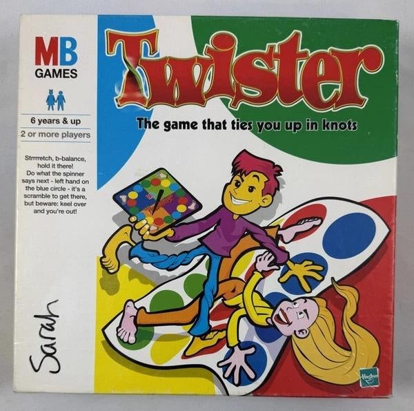 Twister MB Spiele Hasbro Party Spel Engels Gezinsspel, Een of twee spelers, Verzenden, Zo goed als nieuw, Hasbro