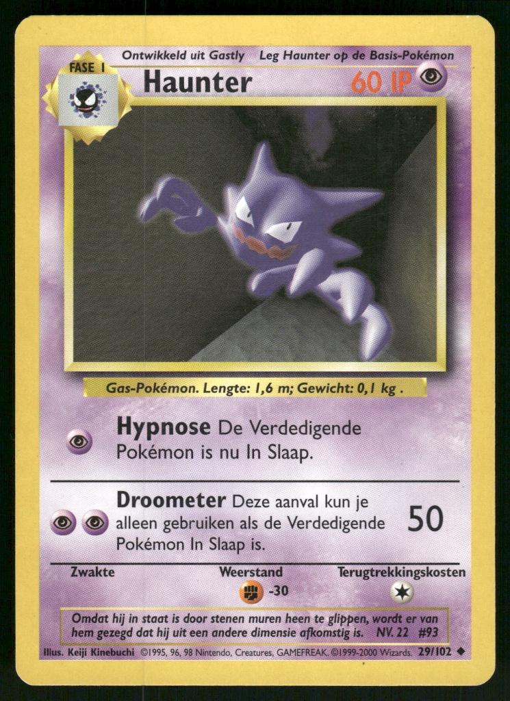 Haunter 29/102 - Base (NL) (NM), Verzenden, Gebruikt