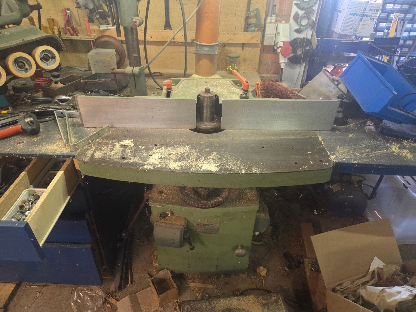 ambachtelijke freesmachine (toupie), Enlèvement, Utilisé, Tour à bois, 500 à 1000 mm