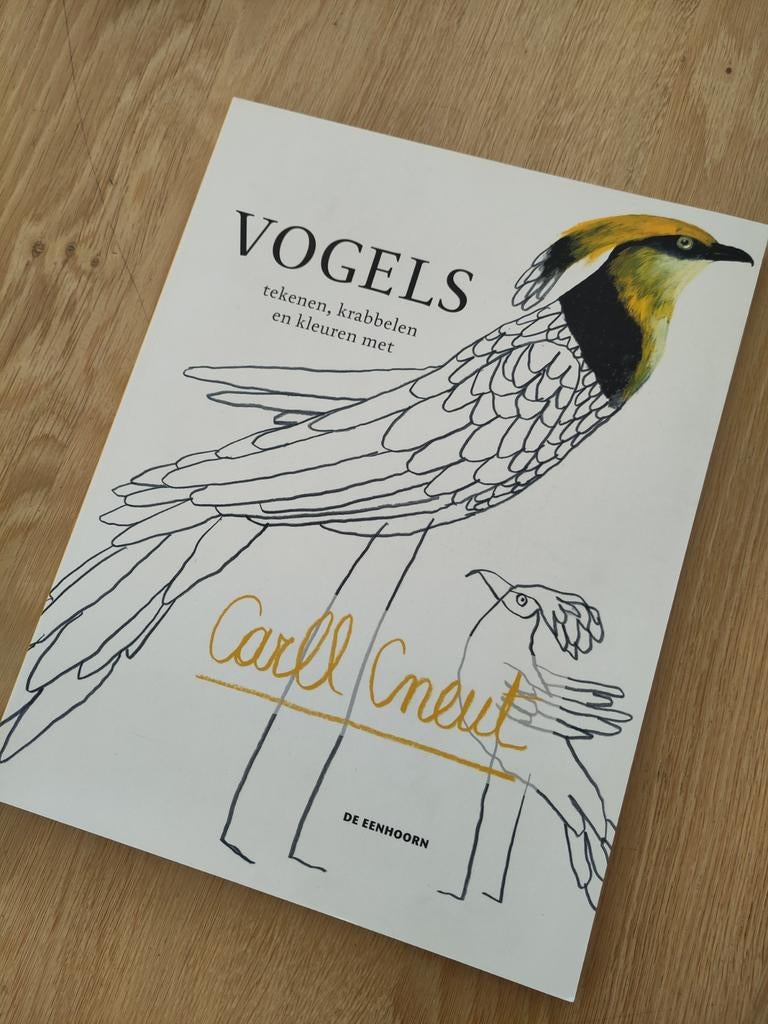 Vogels tekenen, krabbelen en kleuren met Carll Cneut, Ophalen of Verzenden, Nieuw