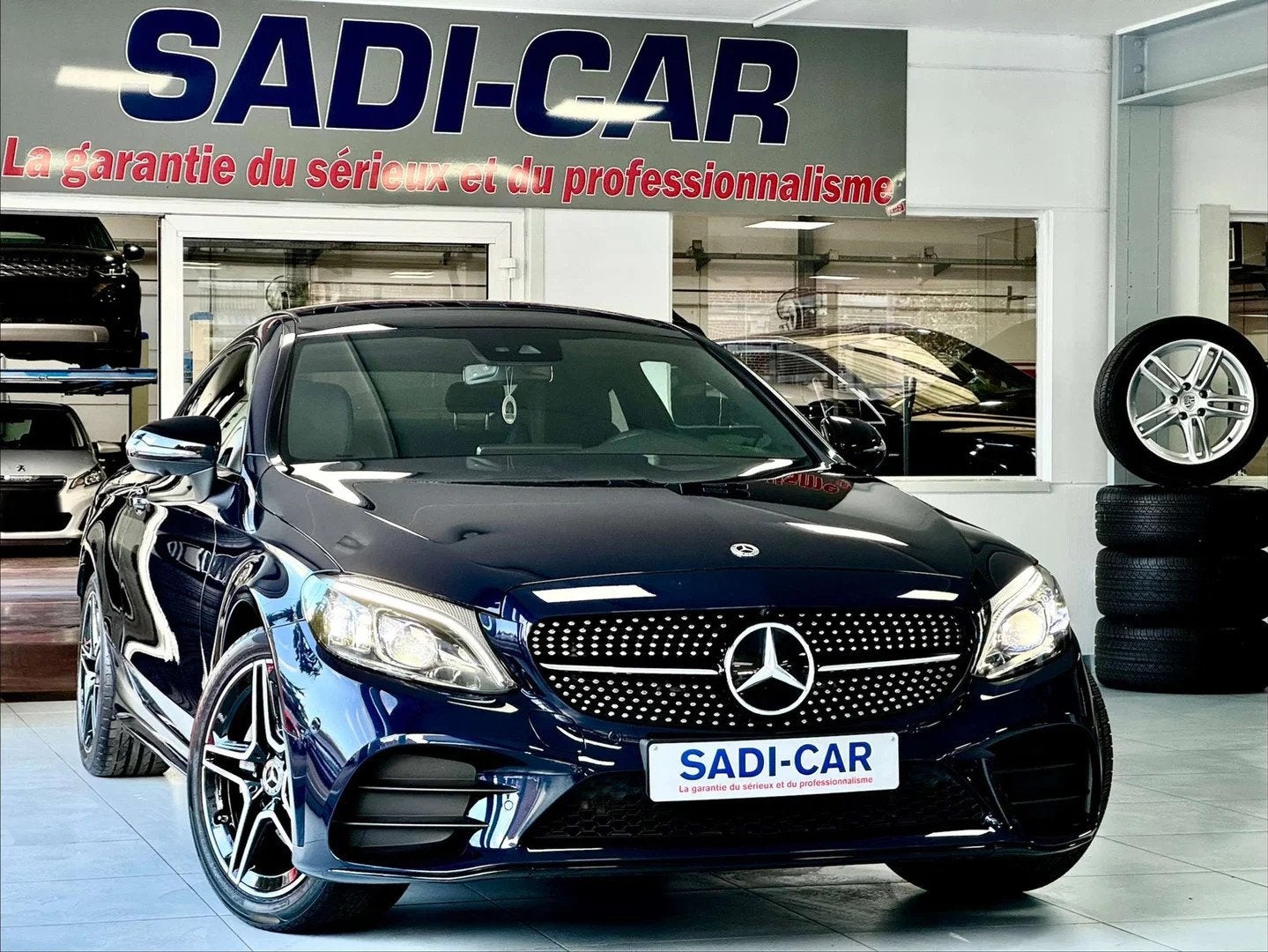 Mercedes-Benz C-CLASS 200 e 184cv Coupe - AMG LINE EDITION, Autos, Cuir, Achat, Entreprise, Noir