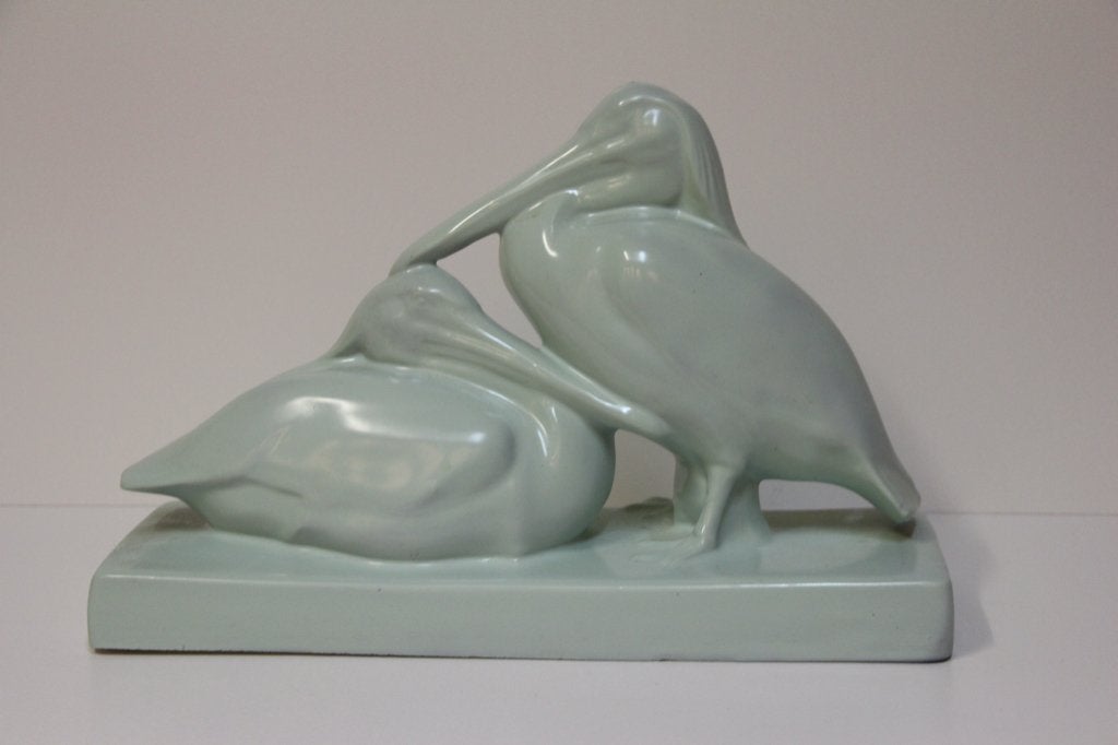 Pélicans en céramique Art Déco, Enlèvement ou Envoi