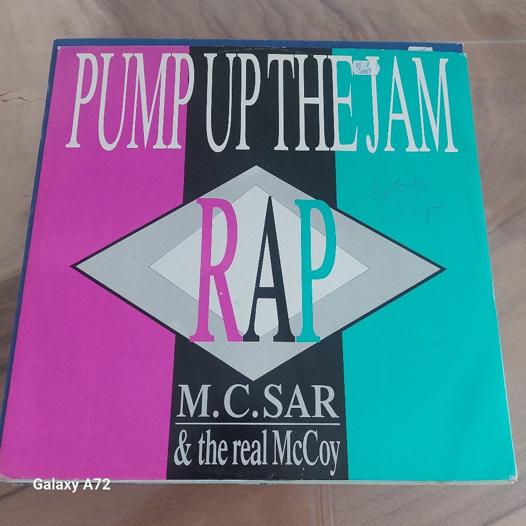 m c sar pump up the jam rap 12 inch maxi, Cd's en Dvd's, Gebruikt, House, Ophalen of Verzenden, 12 inch