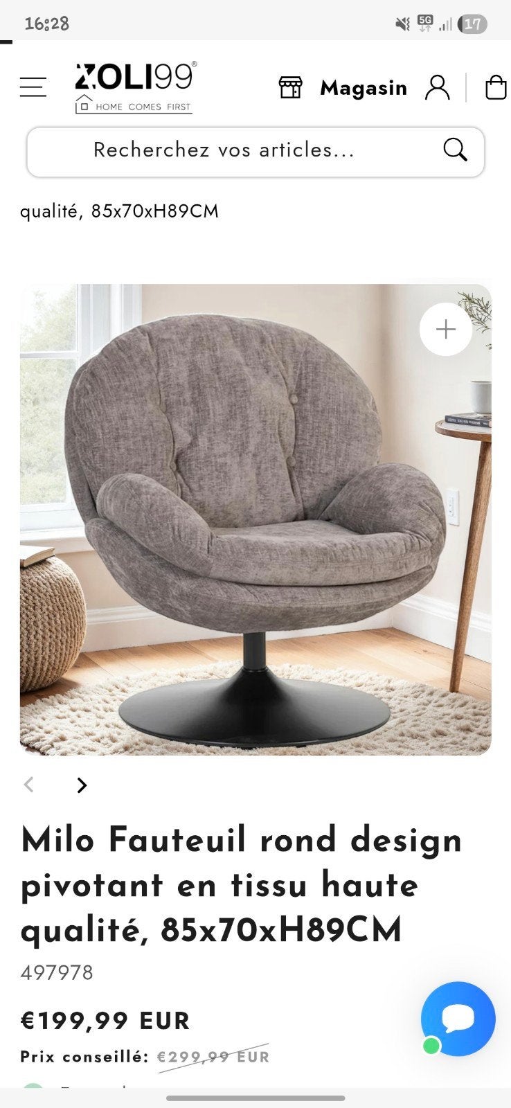 Fauteuil, Animaux & Accessoires, Neuf