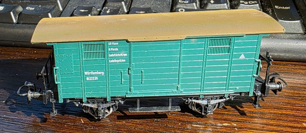 3467. K.W.St.E. H0 Märklin overdekte auto., Ophalen of Verzenden, Gebruikt, Wagon, Märklin