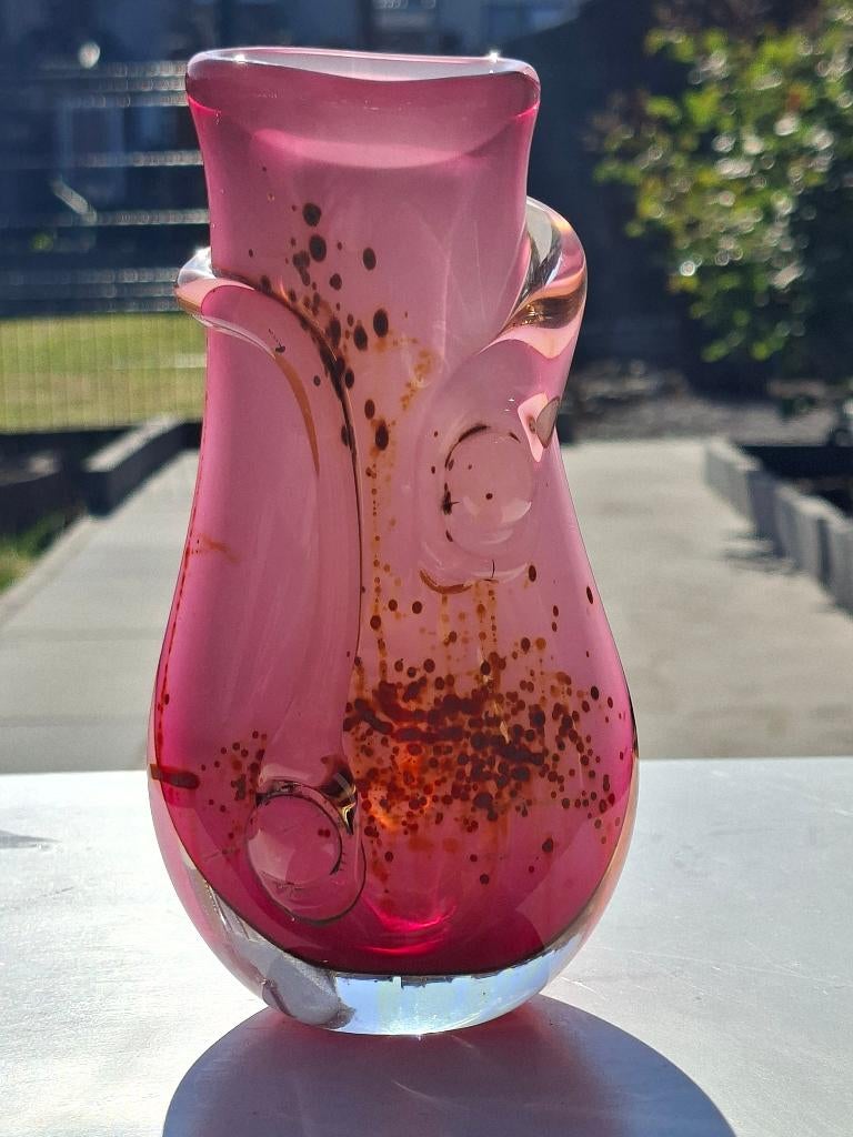 Vase signé Louis Leloup. Val Saint Lambert, Enlèvement