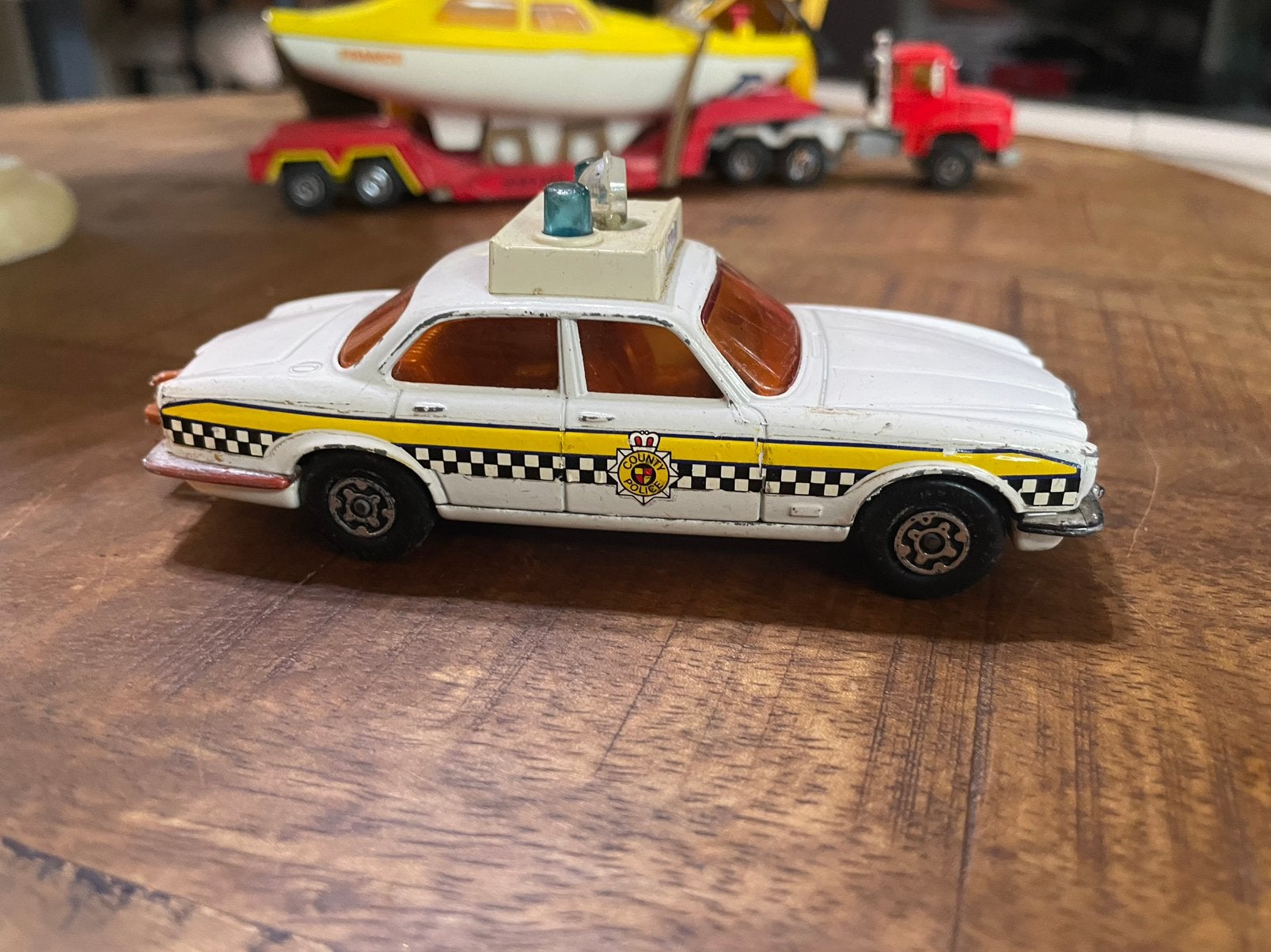 Vintage matchbox jaguar police, Hobby & Loisirs créatifs, Enlèvement ou Envoi, Utilisé, Matchbox