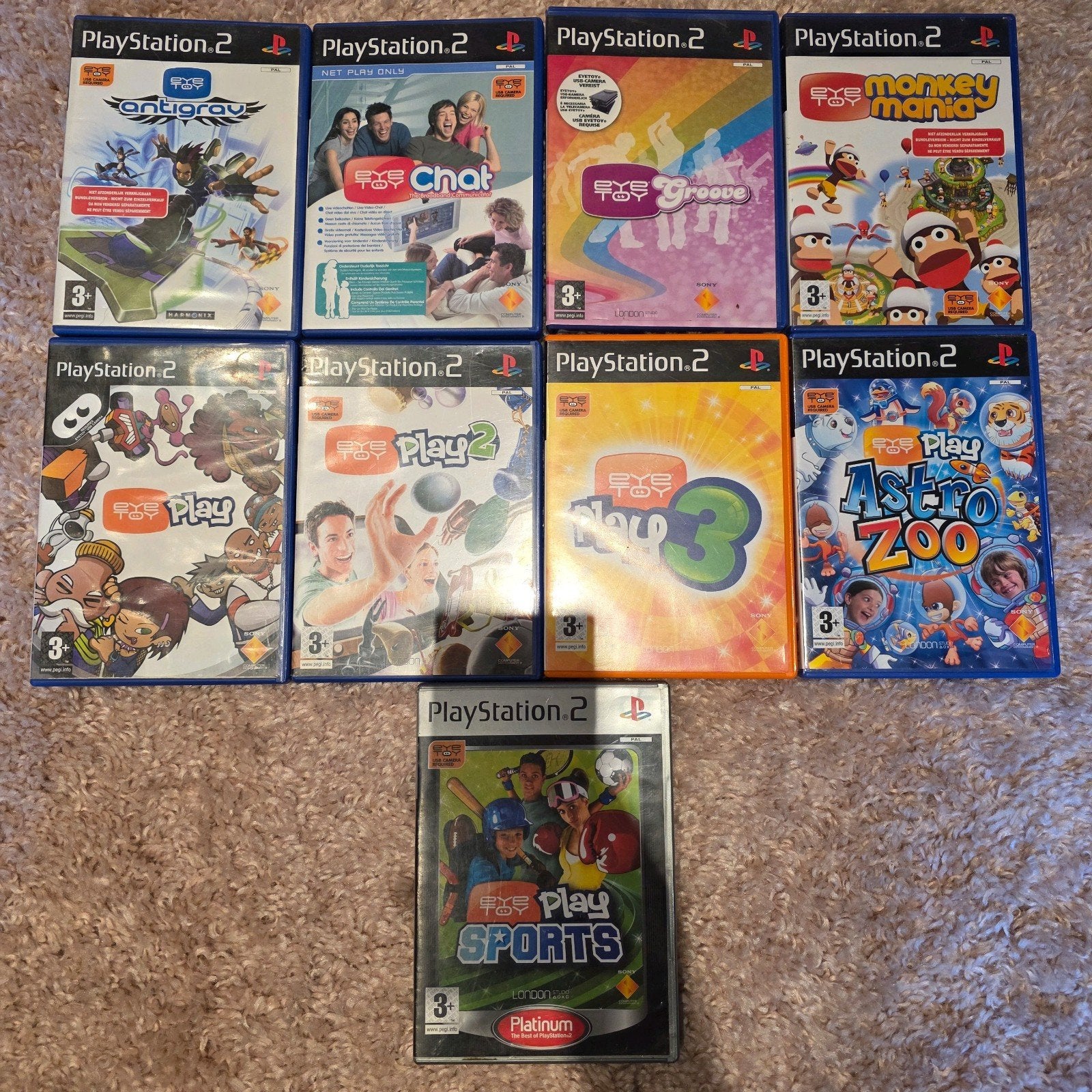 Ps2 Eyetoy Games Collectie, Games en Spelcomputers, Games | Sony PlayStation 2, Ophalen of Verzenden