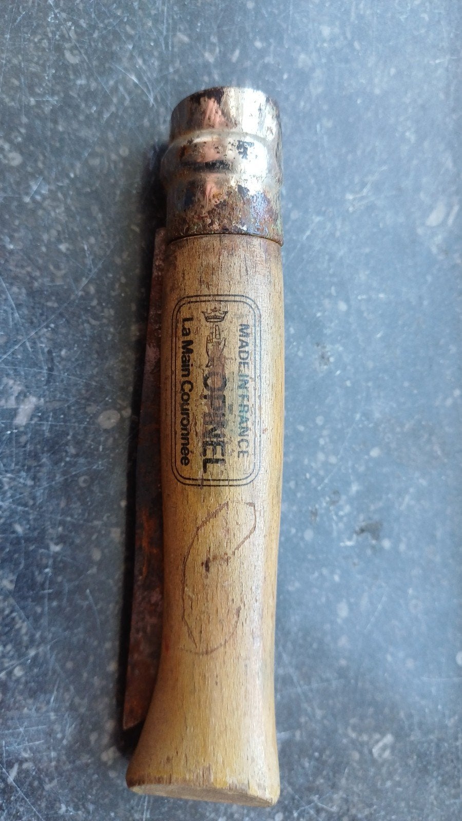 Vintage Opinel zakmes- Origineel "La Main Couronnée", Enlèvement ou Envoi