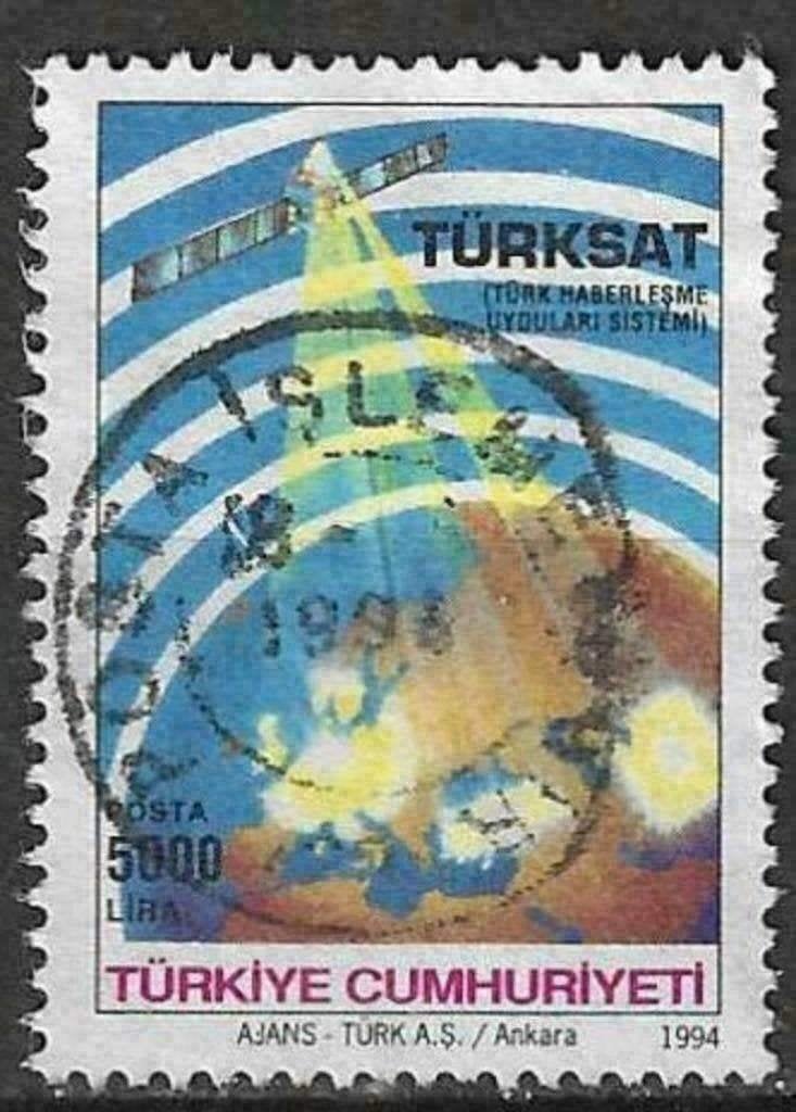 Turkije 1994 - Yvert 2759 - Communicatiesateliet (ST), Verzenden, Gestempeld