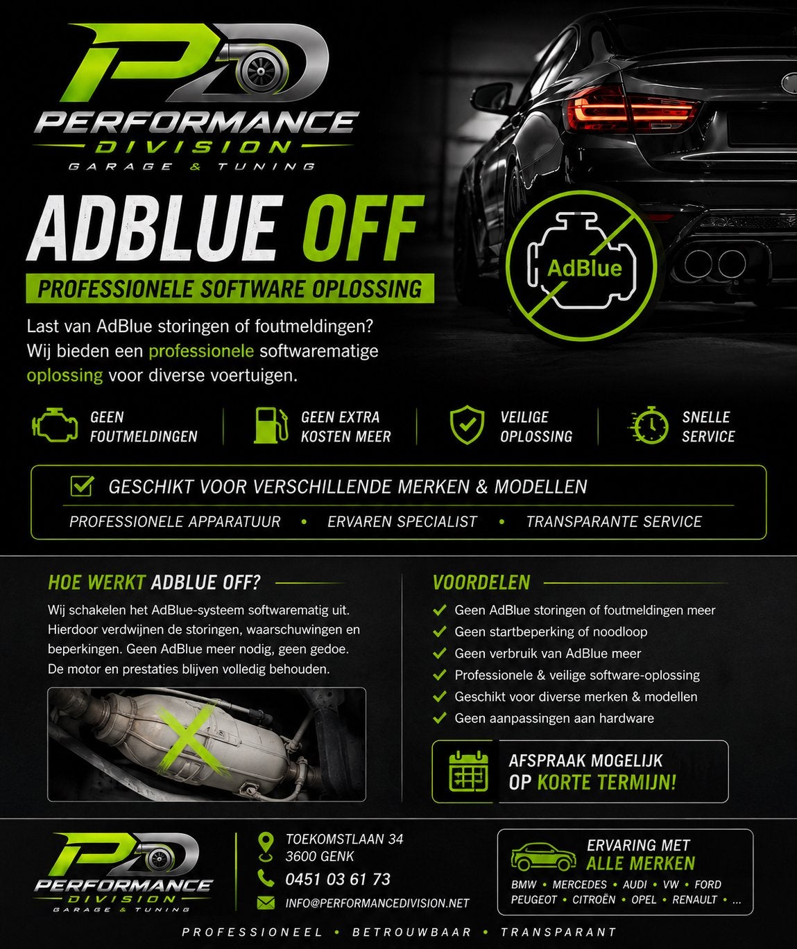 AdBlue OFF | Solution logicielle professionnelle |, Autos : Divers, Tuning & Styling, Enlèvement