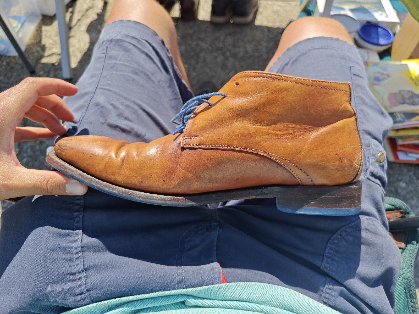 Prachtige lederen schoenen van Floris Van Bommel. Maat 7.5., Bruin, Floris van Bommel, Ophalen of Verzenden, Zo goed als nieuw