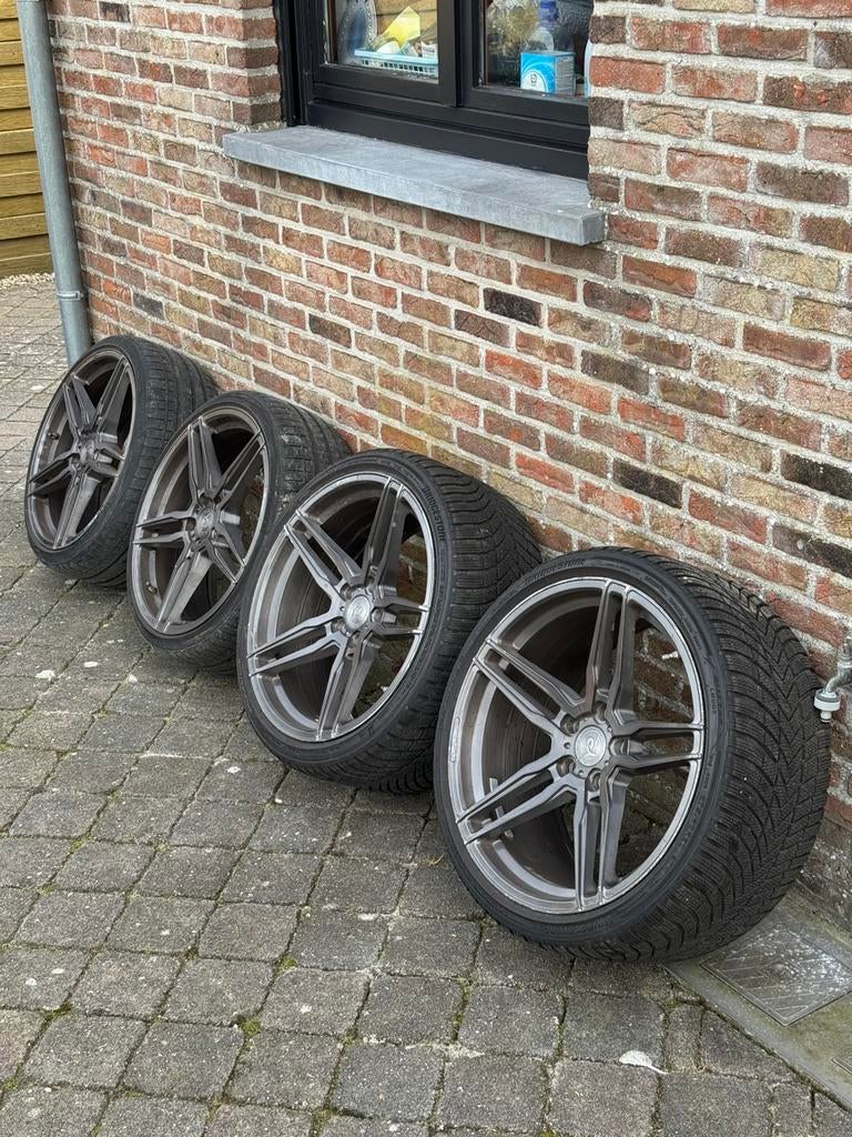 Breedset bmw velgen 5x120 20 inch, Ophalen, 20 inch, Band(en)