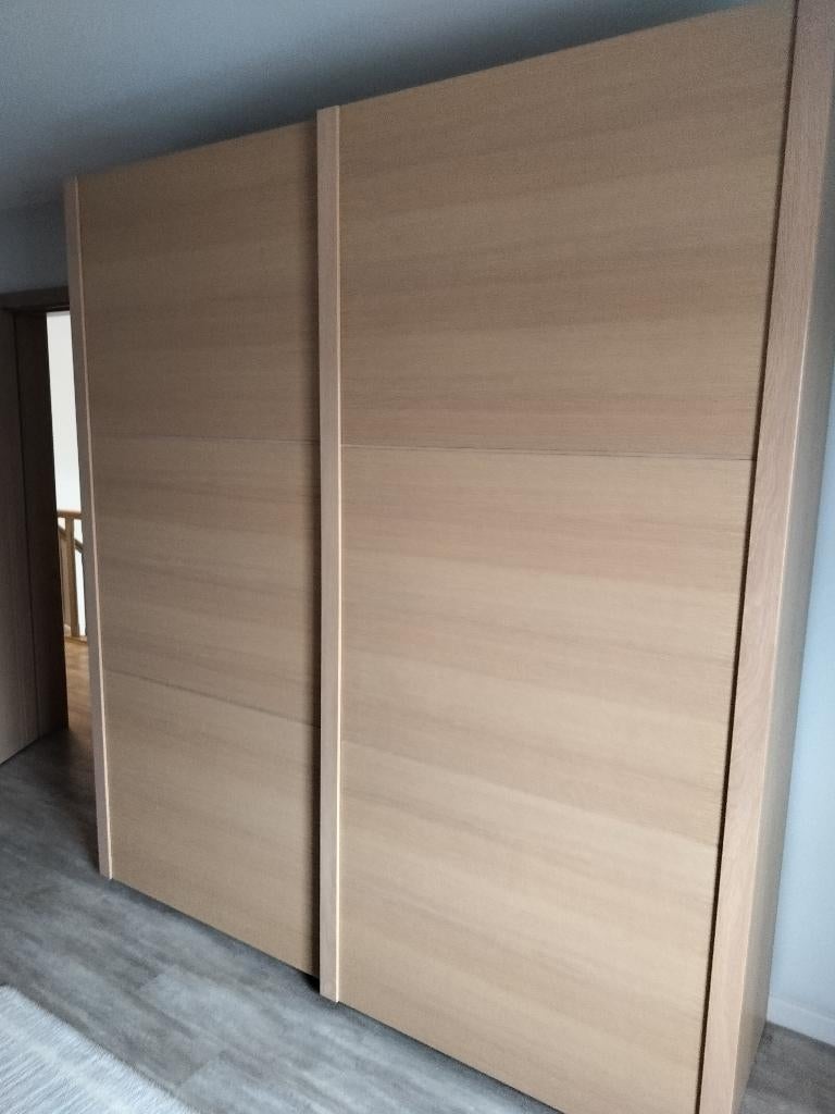 Kleerkast, Huis en Inrichting, Kasten | Kleerkasten, Ophalen, Gebruikt, Eikenhout, Met lade(s)