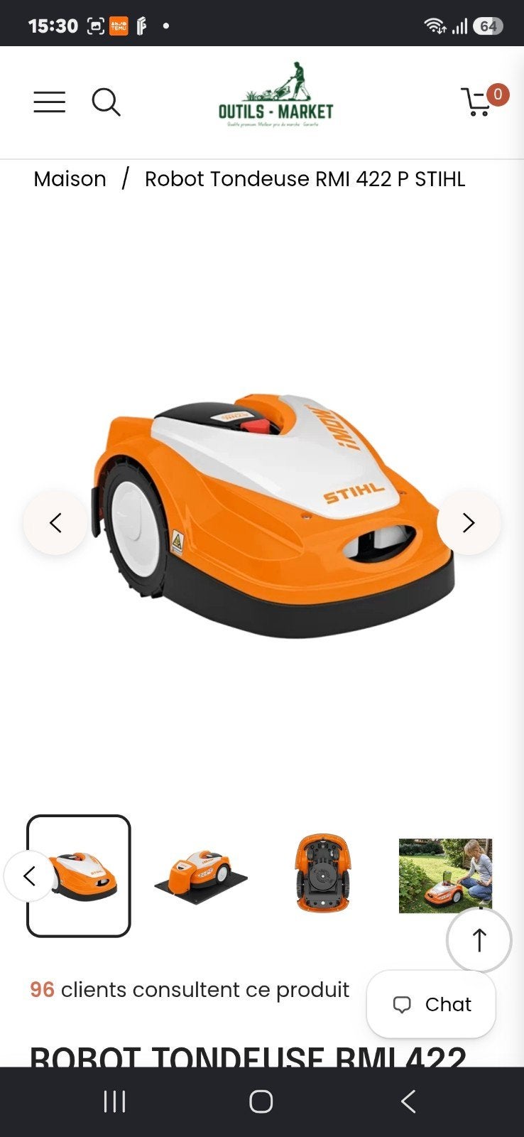 tondeuse robot Stihl, Moins de 20 cm, Enlèvement, Contrôlable via l'application, STIHL
