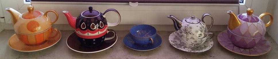 Theetas/kannetjes, Huis en Inrichting, Keuken | Servies, Ophalen, Zo goed als nieuw