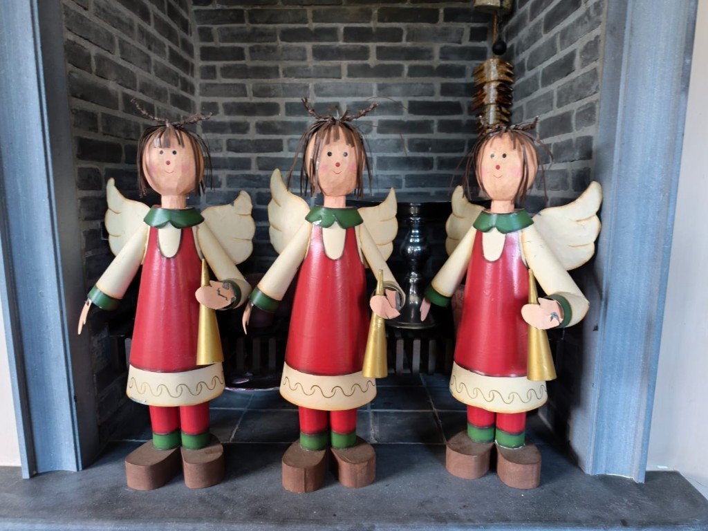 Kerstpoppen - engelen, Huis en Inrichting, Ophalen, Vintage, Gebruikt, Meerkleurig
