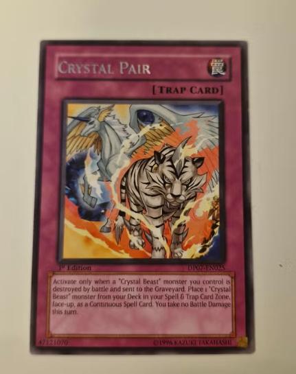 Yu-Gi-Oh ! Carte piège Crystal Pair DP07-EN025, Enlèvement ou Envoi, Neuf