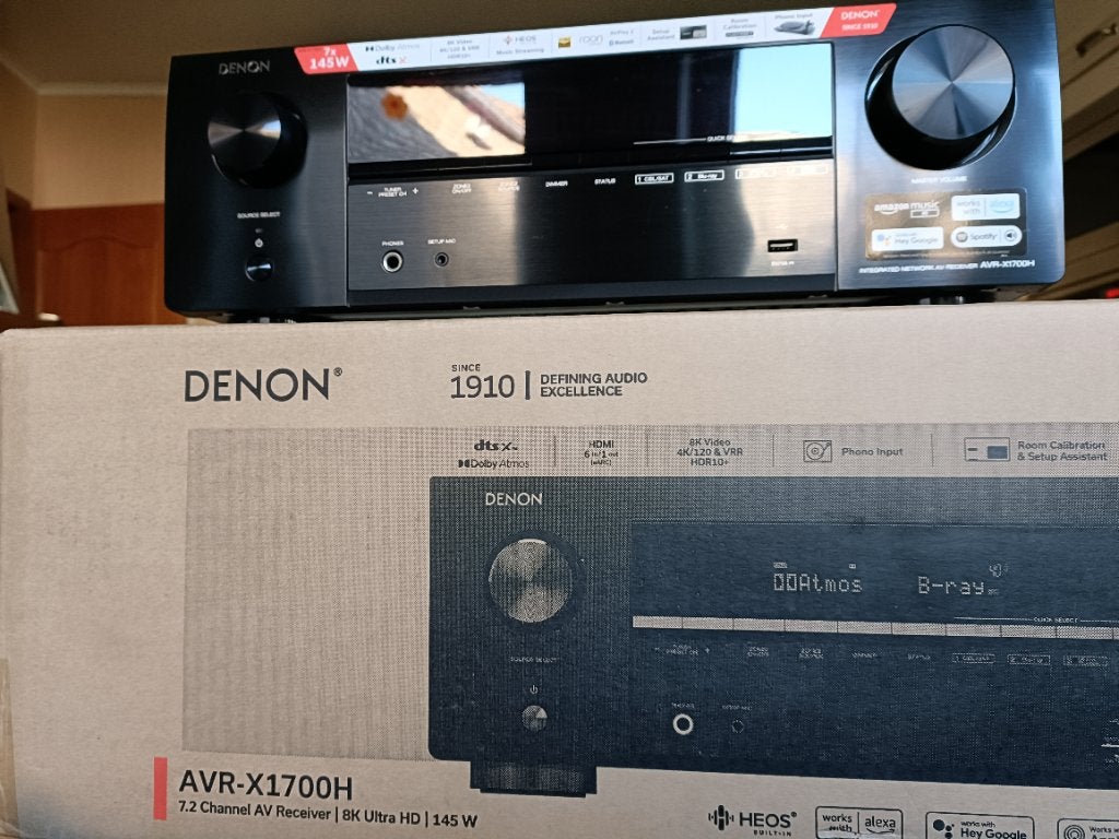 Ampli Denon AVR-X1700H, Ophalen, Denon, Zo goed als nieuw, 60 tot 120 watt