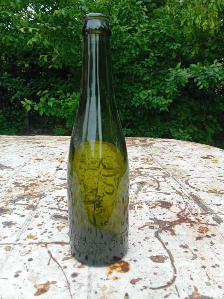 Oude vintage bierfles brouwerij Jespers en Boon Tervuren, Ophalen of Verzenden