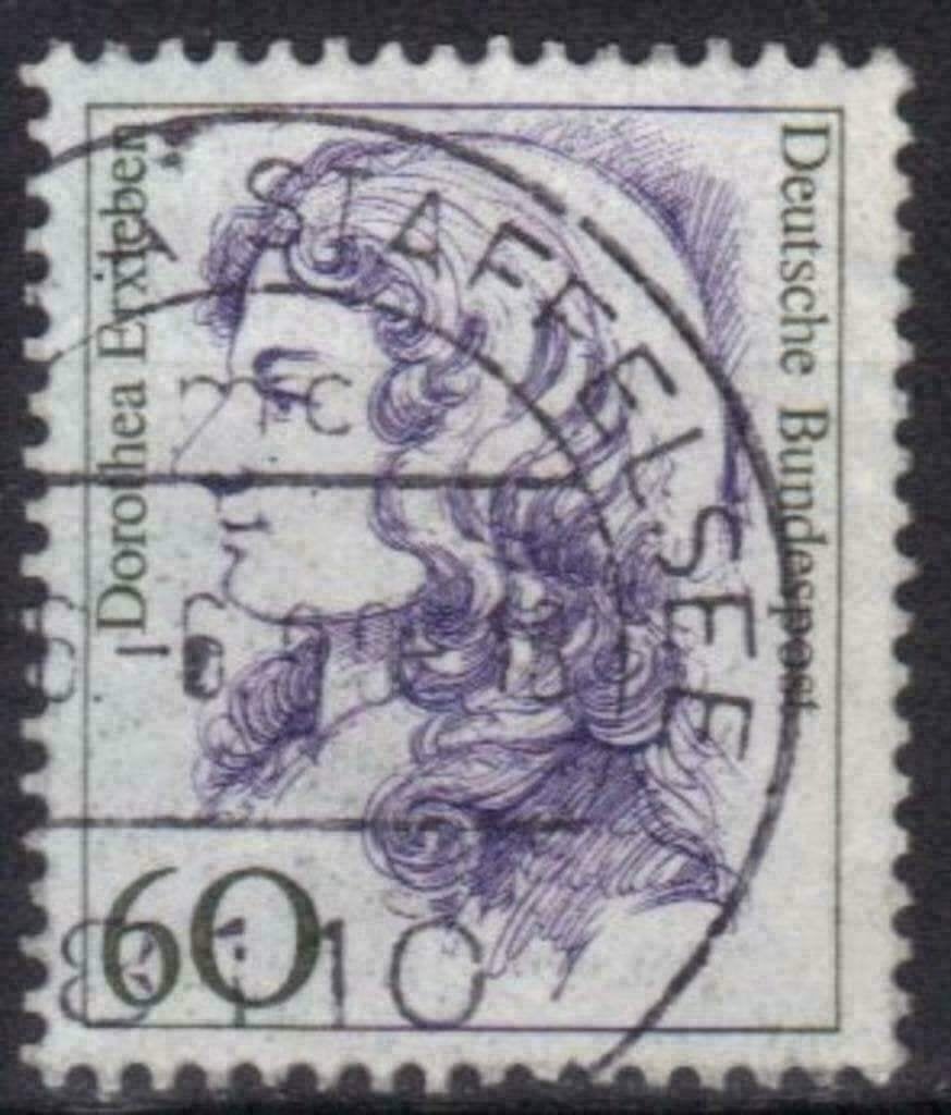 Allemagne Bundespost 1987 - Yvert 1164 - Femme célèbre (ST), Envoi, Affranchi