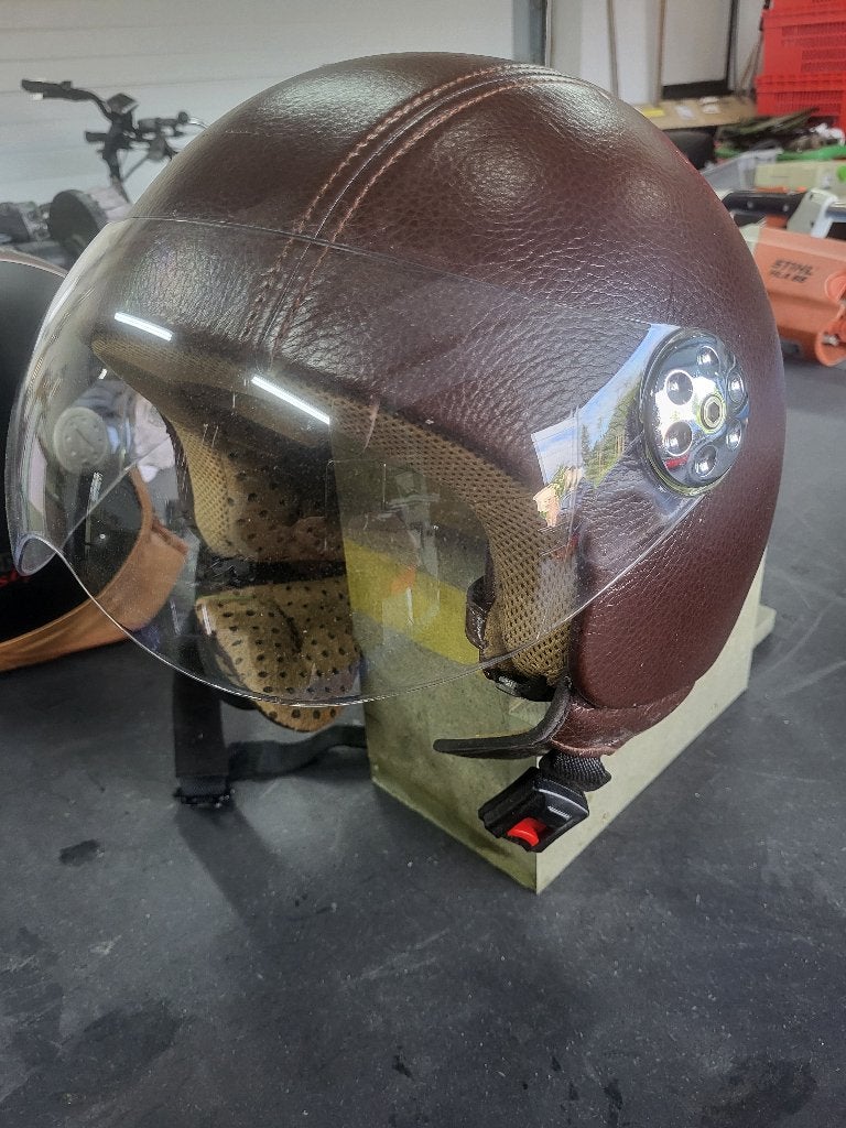 Helm voor vespa scooter moto, Ophalen, Gebruikt, Medium, Overige merken