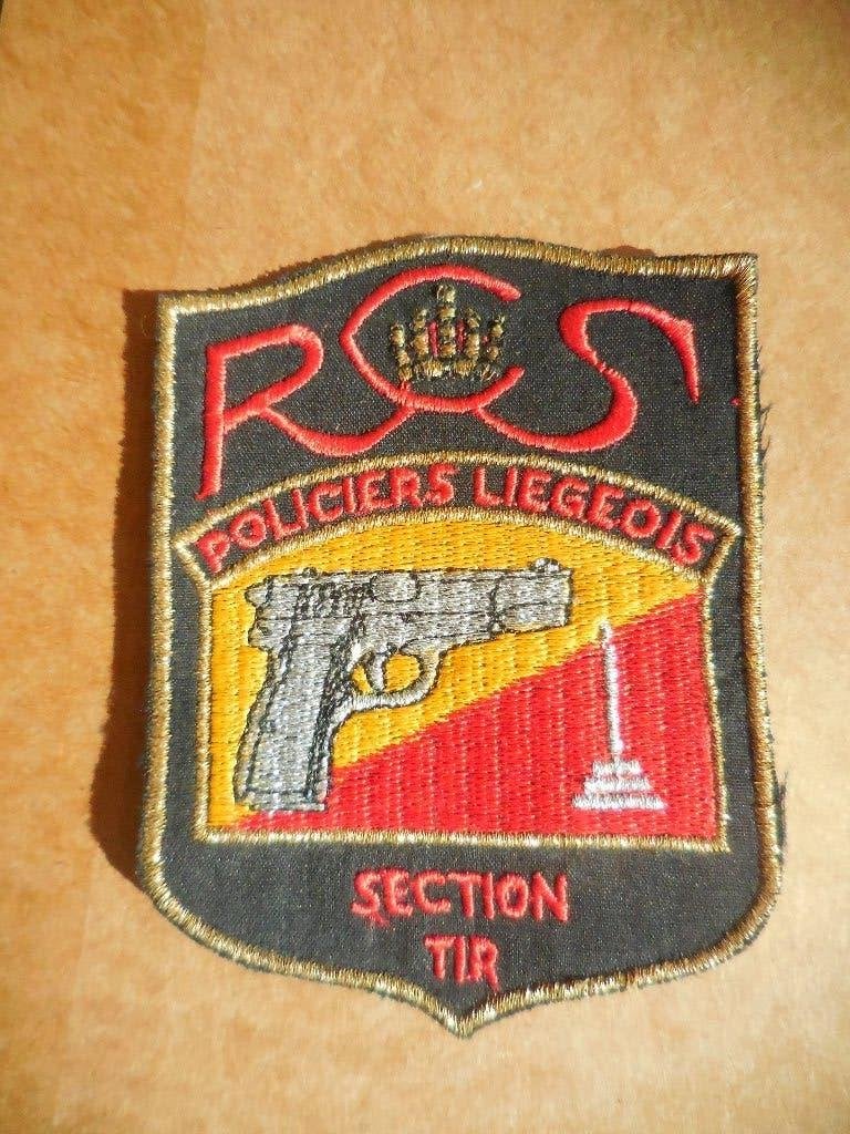 écusson Police de Liège/section Tir, Collections, Enlèvement ou Envoi