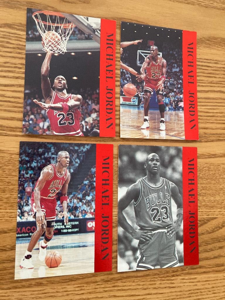 1992 Michael Jordan Promo Card Set - Red, Verzamelen, Ophalen of Verzenden, Gebruikt, Poster, Plaatje of Sticker