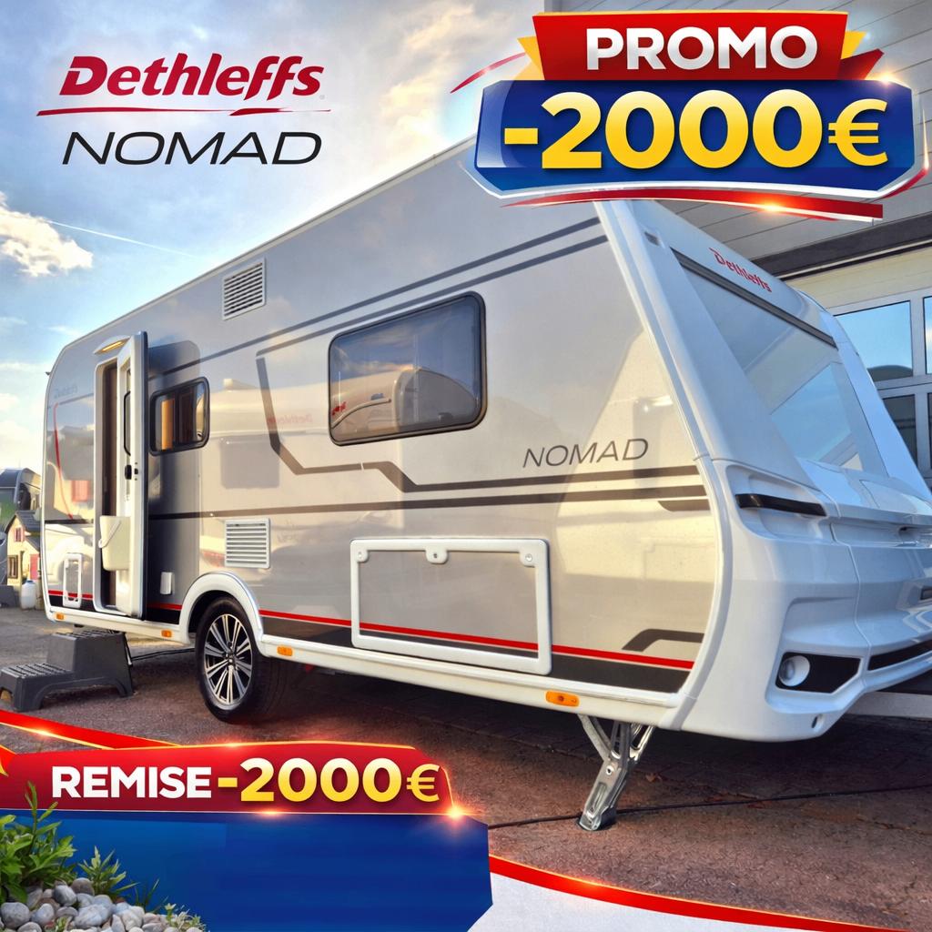 Dethleffs Nomad 490 EST/2026, Caravanes & Camping, Caravanes, Entreprise, jusqu'à 4, 1250 - 1500 kg, Siège de train, Dethleffs