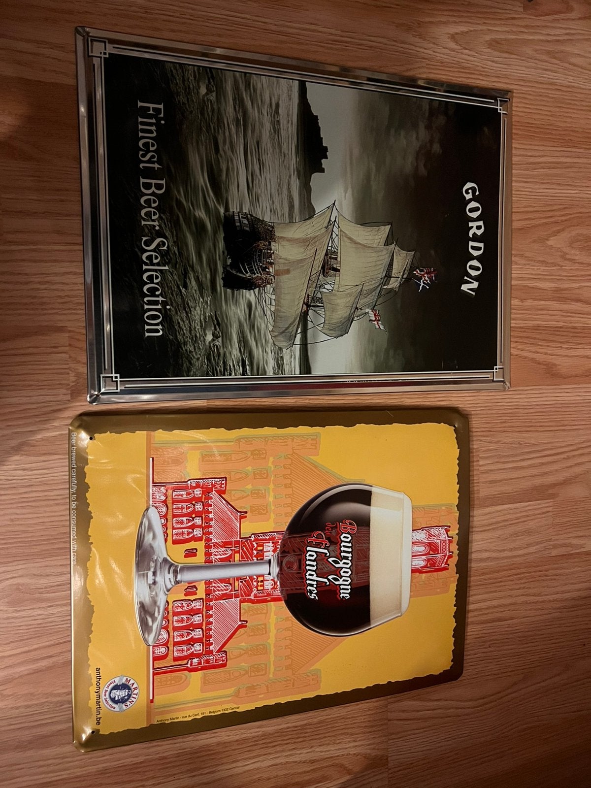 Metalen bier reclame €12 het stuk, Verzamelen, Ophalen of Verzenden, Zo goed als nieuw