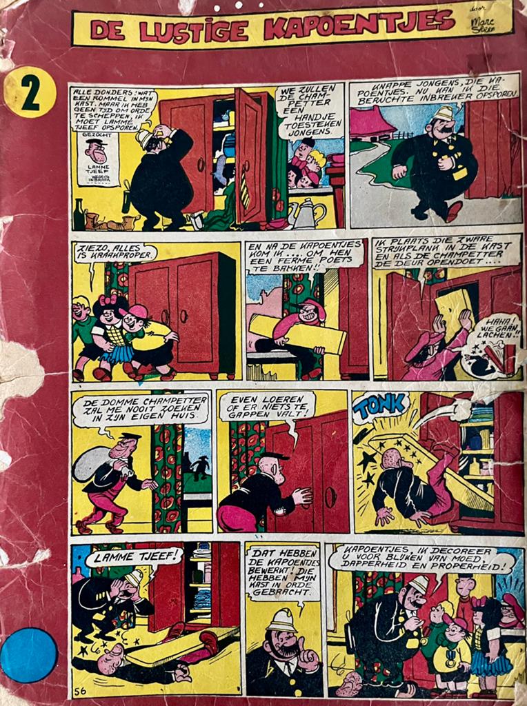 De Lustige Kapoentjes 2, iconische Vlaamse strip Marc Sleen, Boeken, Ophalen of Verzenden, Gelezen
