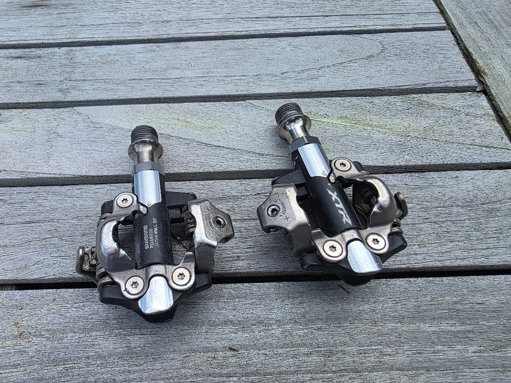 Shimano XTR M9100 pedalen Spd, Ophalen, Gebruikt, Mountainbike, Crankstel of Pedalen