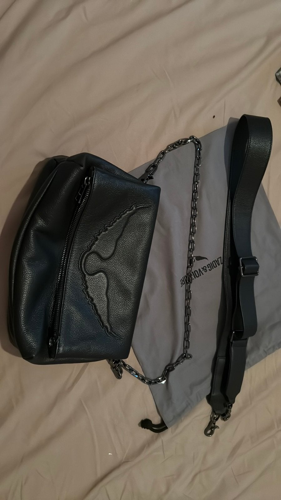 Magnifique Zadig & Voltaire noir, Bijoux, Sacs & Beauté, Sacs | Sacs Femme, Enlèvement ou Envoi, Comme neuf, Noir