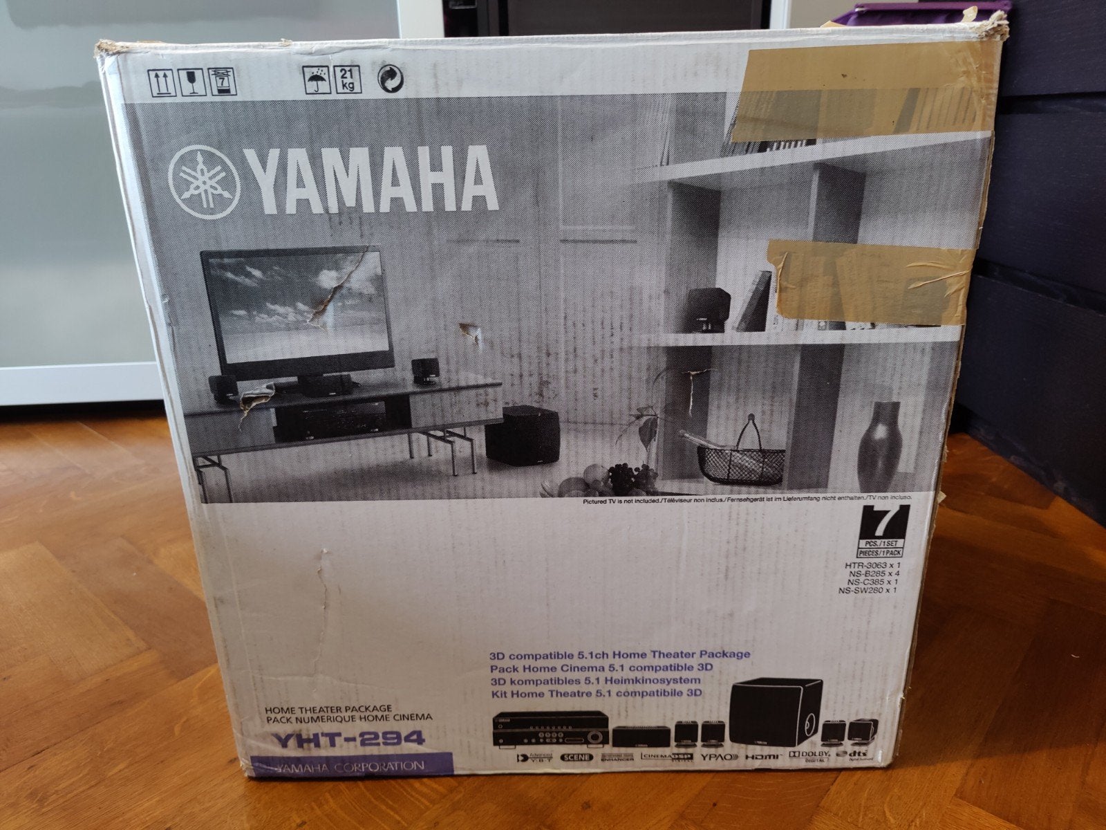 Yamaha YHT-294 (5.1) thuisbioscoopset, Gebruikt, 70 watt of meer, 5.1-systeem, Ophalen