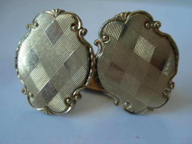 Boutons de manchette/cufflinks plaqué or doré/gold plated, Envoi, Comme neuf, Autres matériaux, Doré