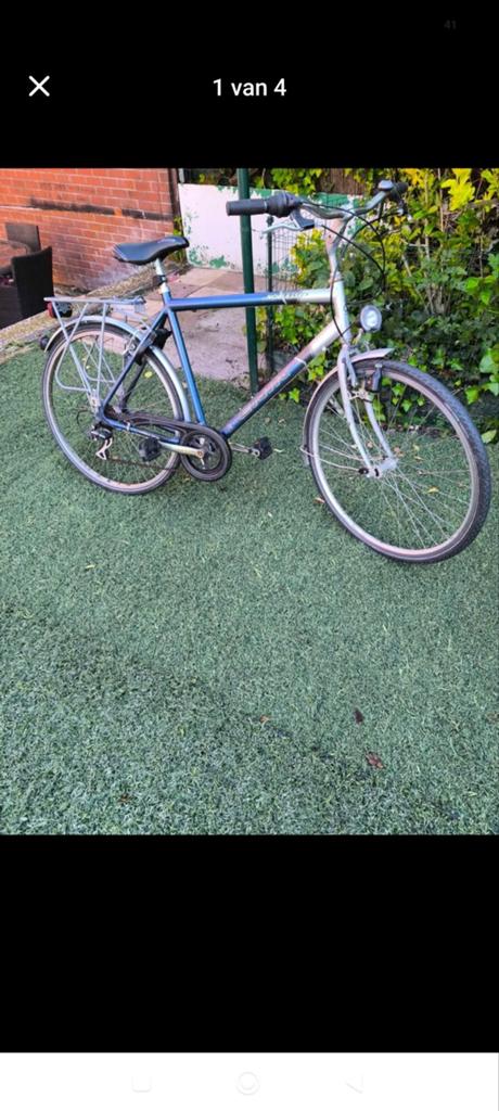 Herenfiets werkt goed 28 inch, Fietsen en Brommers, Ophalen