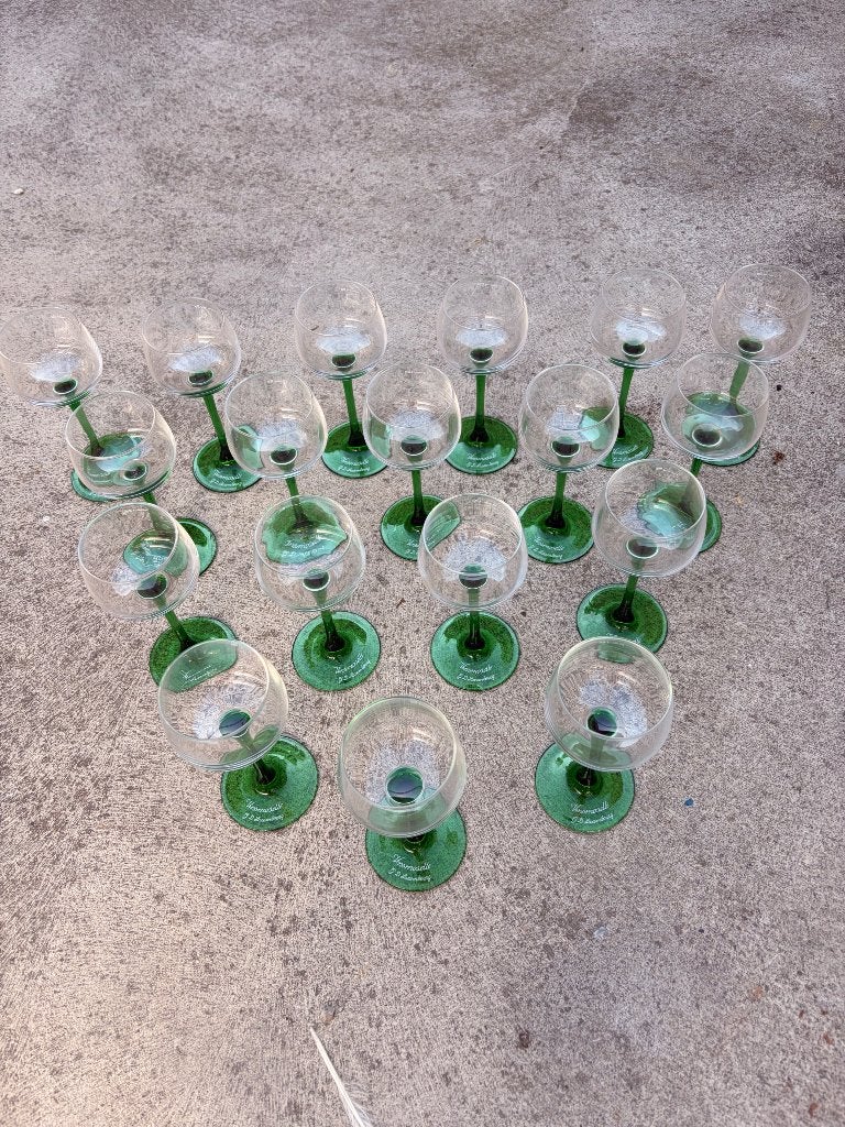 18 Verres à vin blanc, Enlèvement, Comme neuf, Autres types