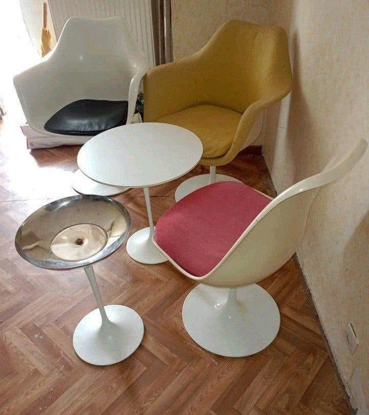 fauteuil vintage Saarinen knoll design années 70, Enlèvement