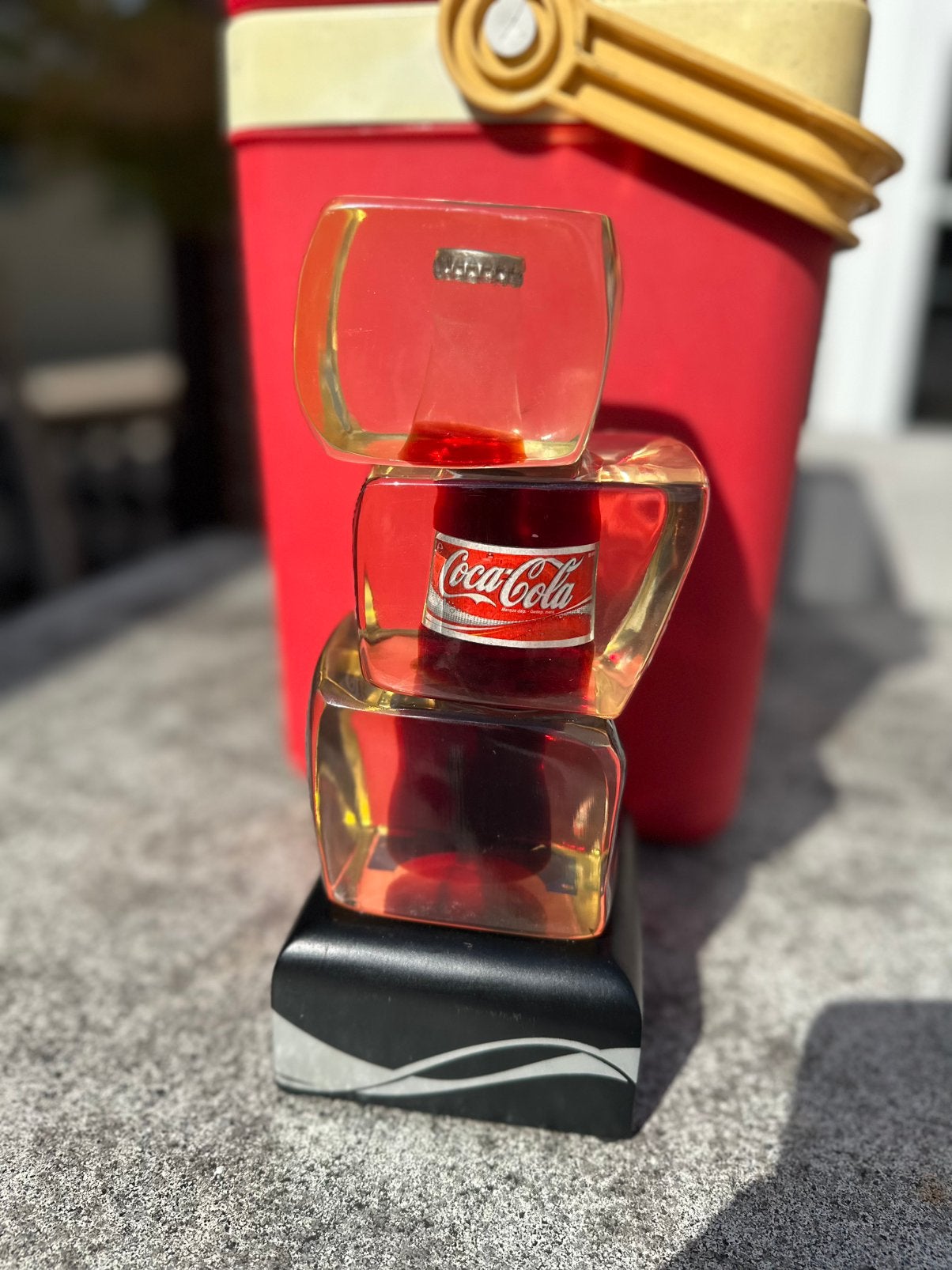 Coca-Cola reclame display, Ophalen, Gebruikt