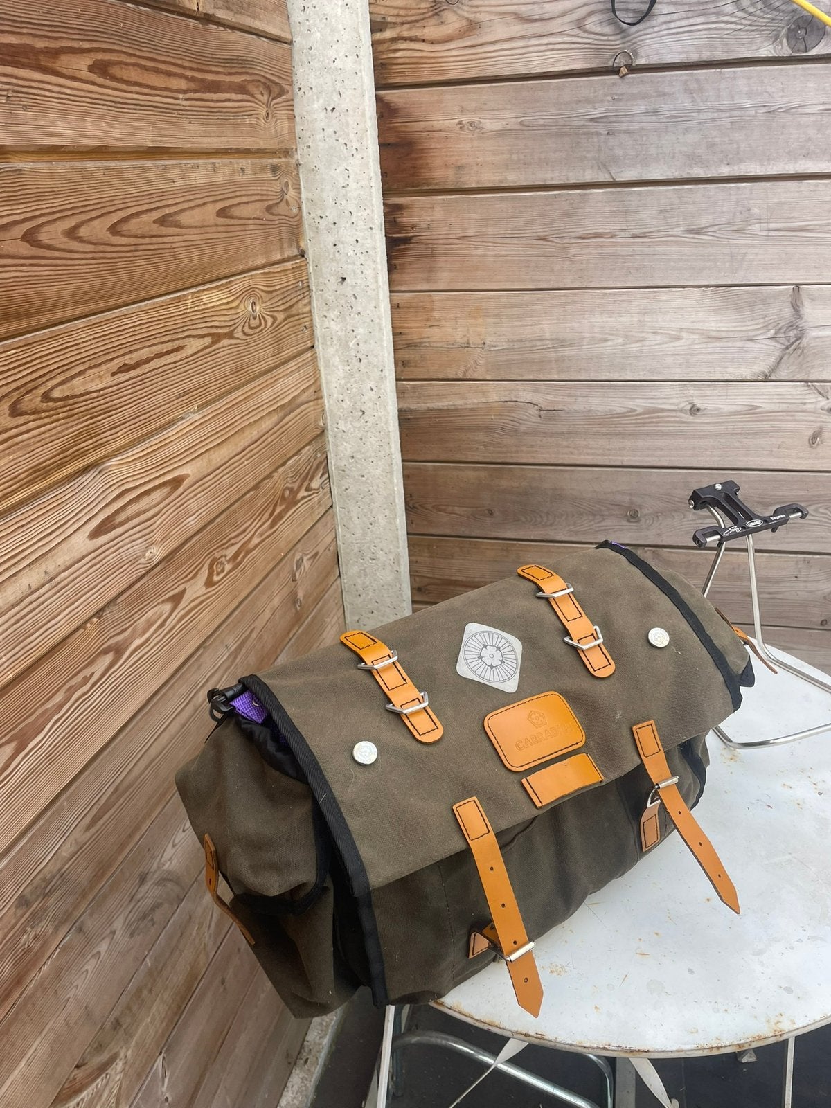 Carradice camper longflap met quick relaese bagman, Fietsen en Brommers, Fietsaccessoires | Fietstassen, Ophalen, Zo goed als nieuw