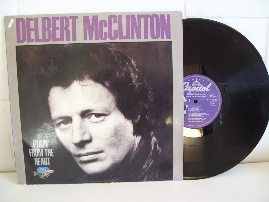 DELBERT MCCLINTON  plain' from the heart, Cd's en Dvd's, LP, Gebruikt, Blues Rock, Originele persing